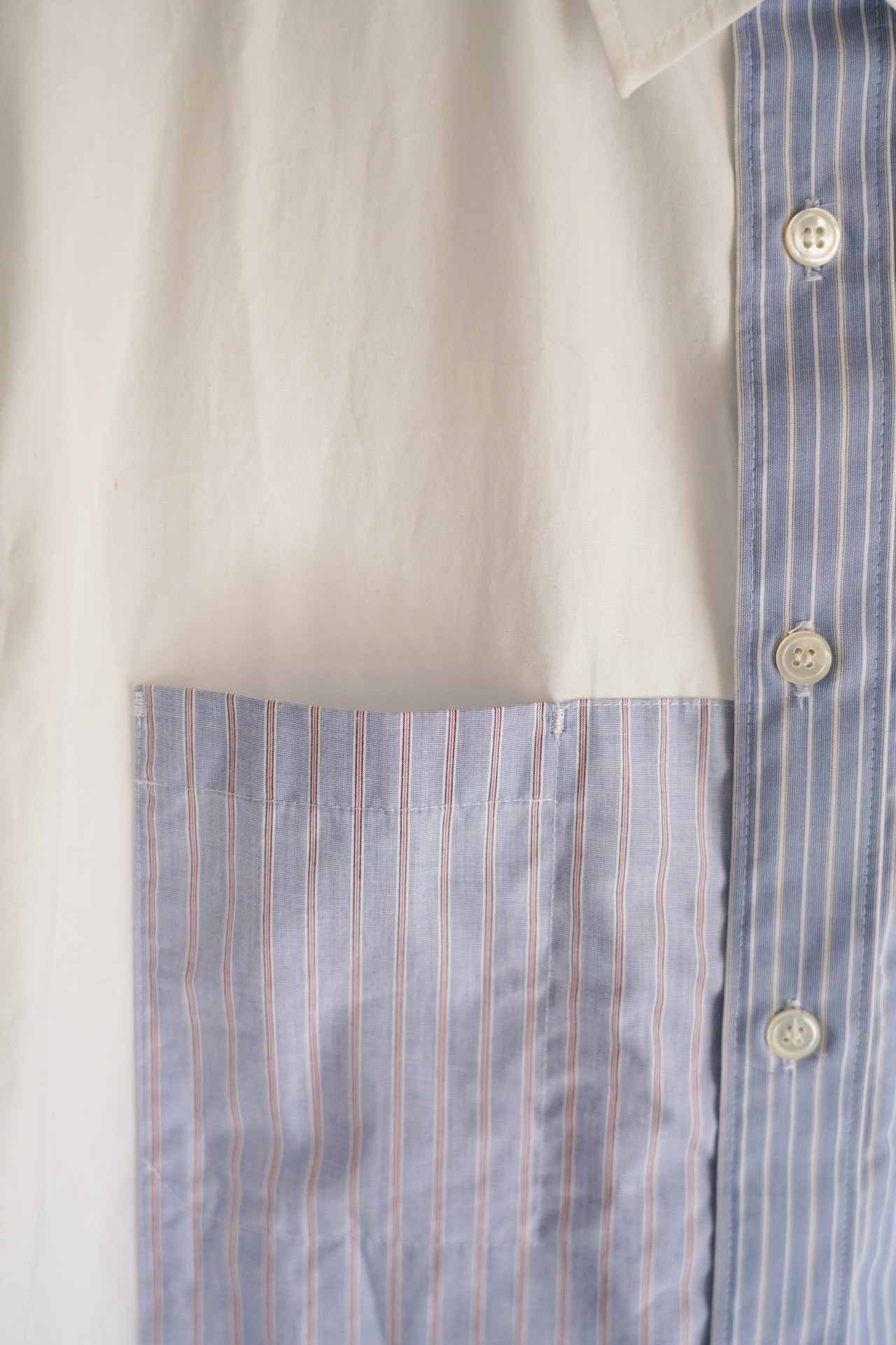 Yohji Yamamoto 13ss Blue Stripe Shirt — detail