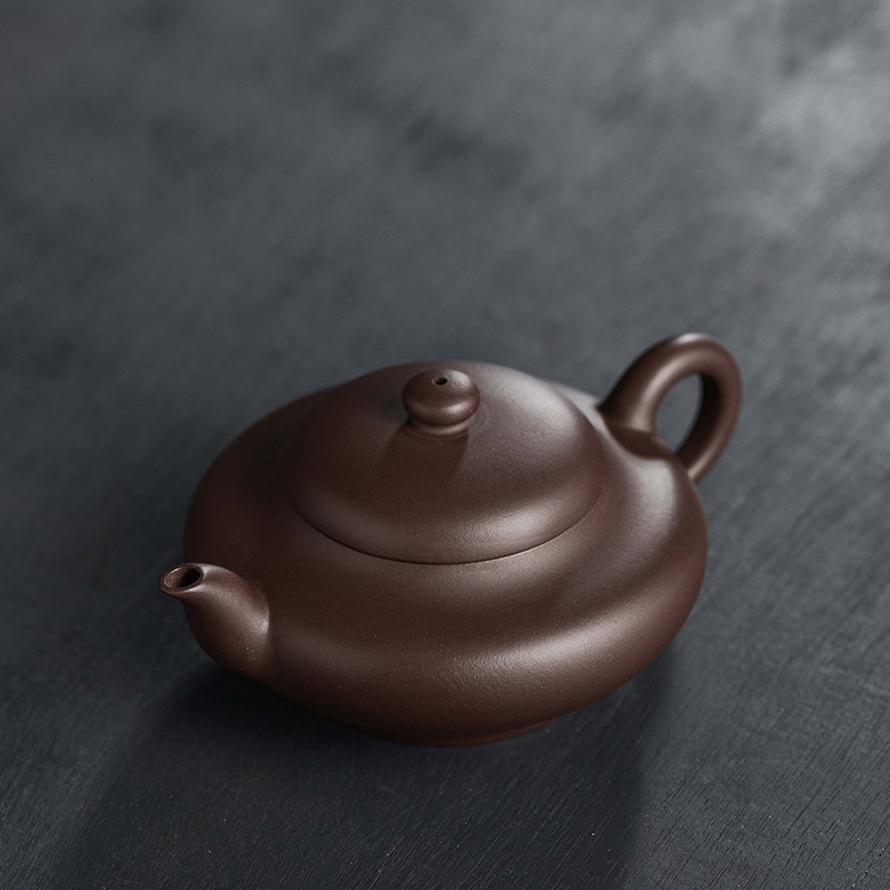 【虚扁】紫泥泡功夫茶利器紫砂壶钱老师