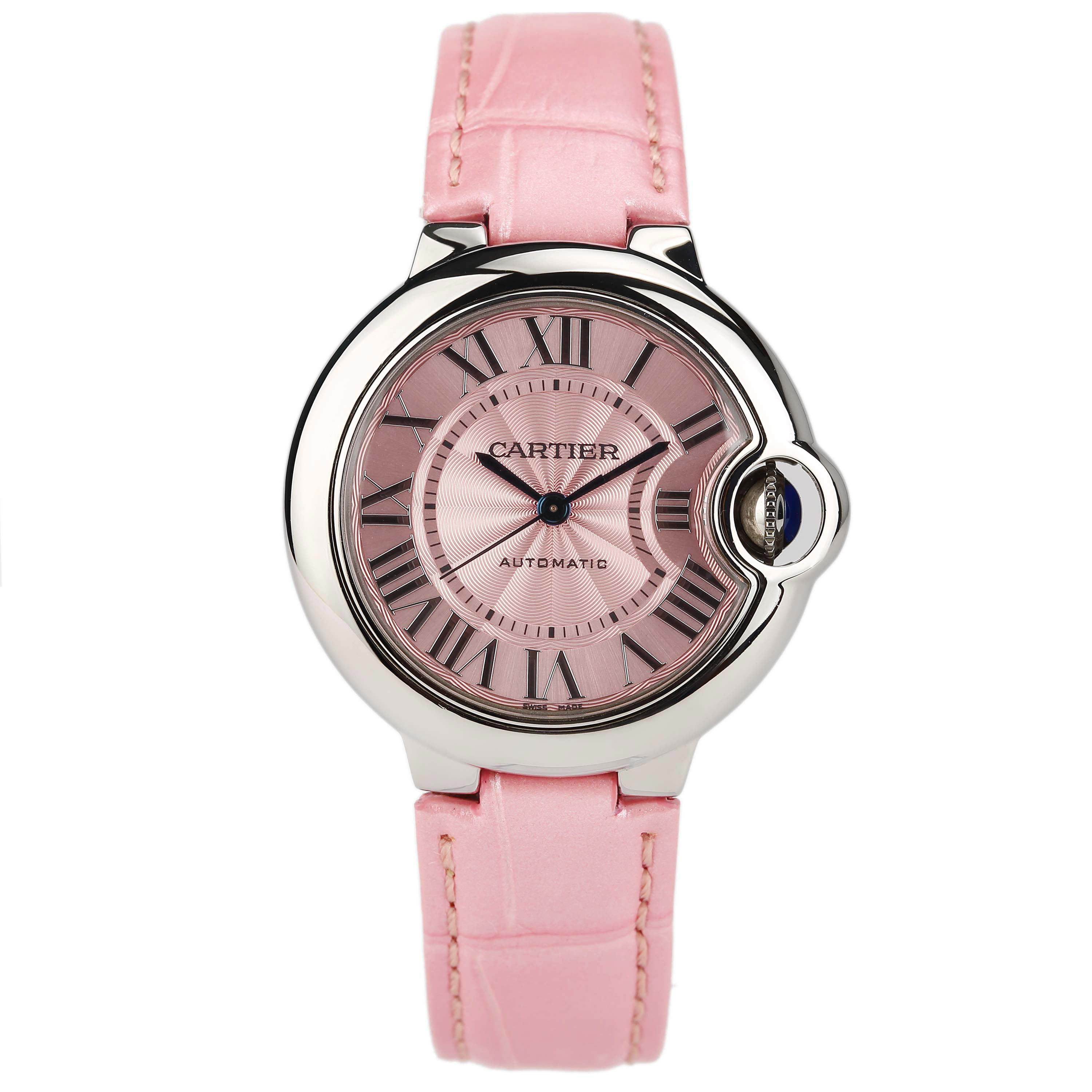 [9.5新]购于17年8月20日卡地亚wsbb0002蓝气球精钢自动机械女表