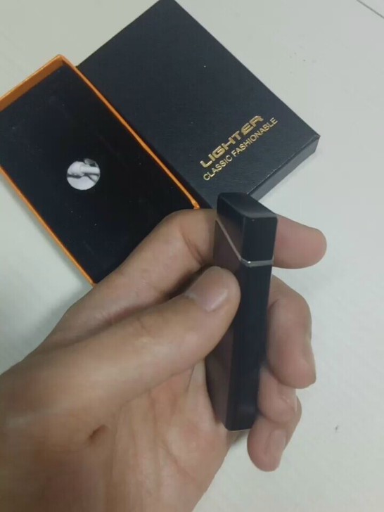 全新电弧电烟器电弧触摸充电打火机指纹防风火机个性创意USB