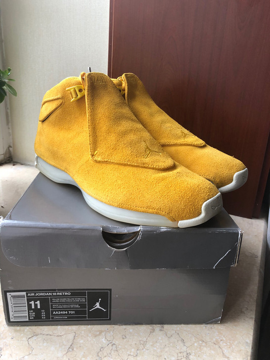 Jordan18AJ18黄色45码全新完美原盒方