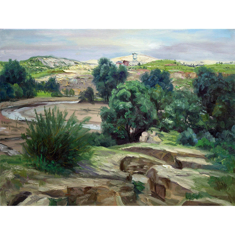 石广武《库仑》 布面油画 辽宁省美协会员