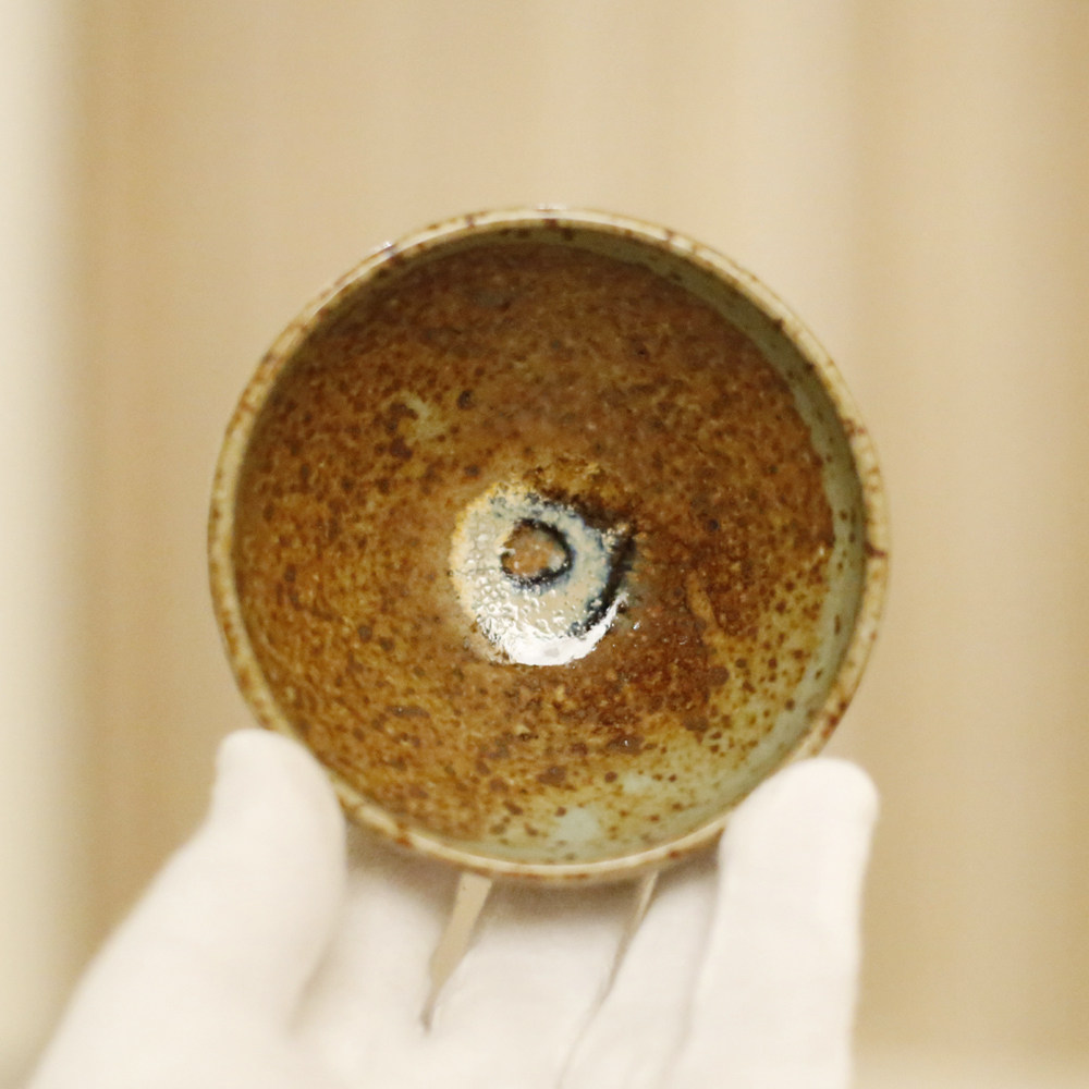 定窑粗瓷《窑变斗笠大盏》省大师 闫玉伟工作室