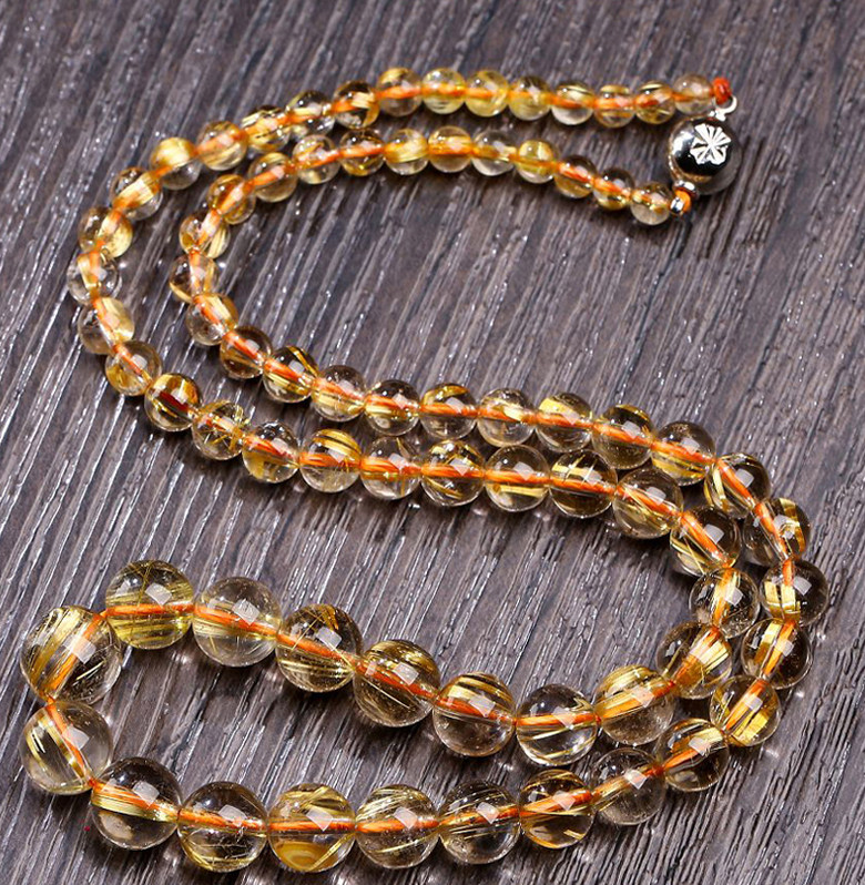 38.31克 天然发晶项链