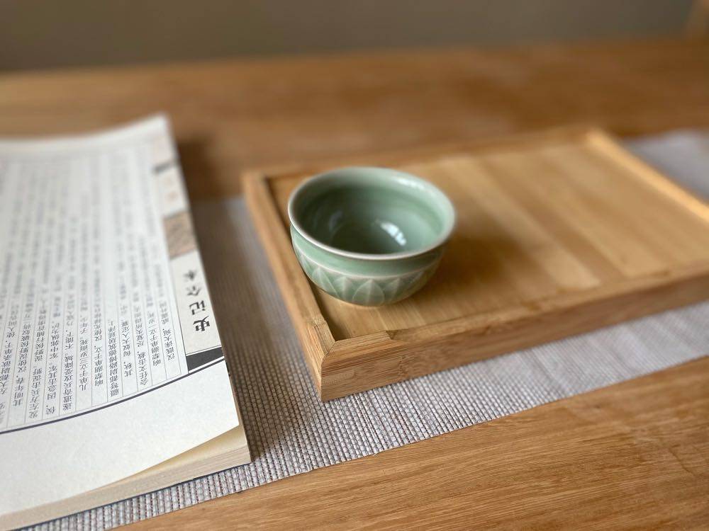 龙泉青瓷国大师张晞作品莲瓣杯主人杯功夫茶杯单杯