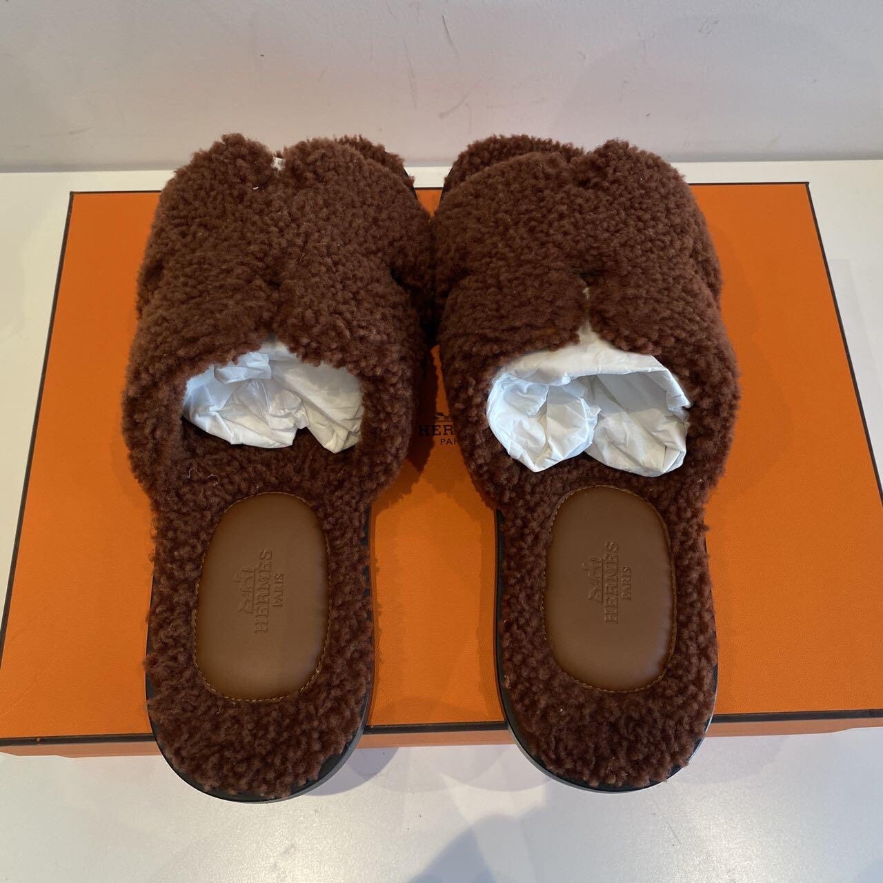 爱马仕拖鞋 全新 hermes/爱马仕 现货 包装盒,防-其他-奢侈品-奢侈品