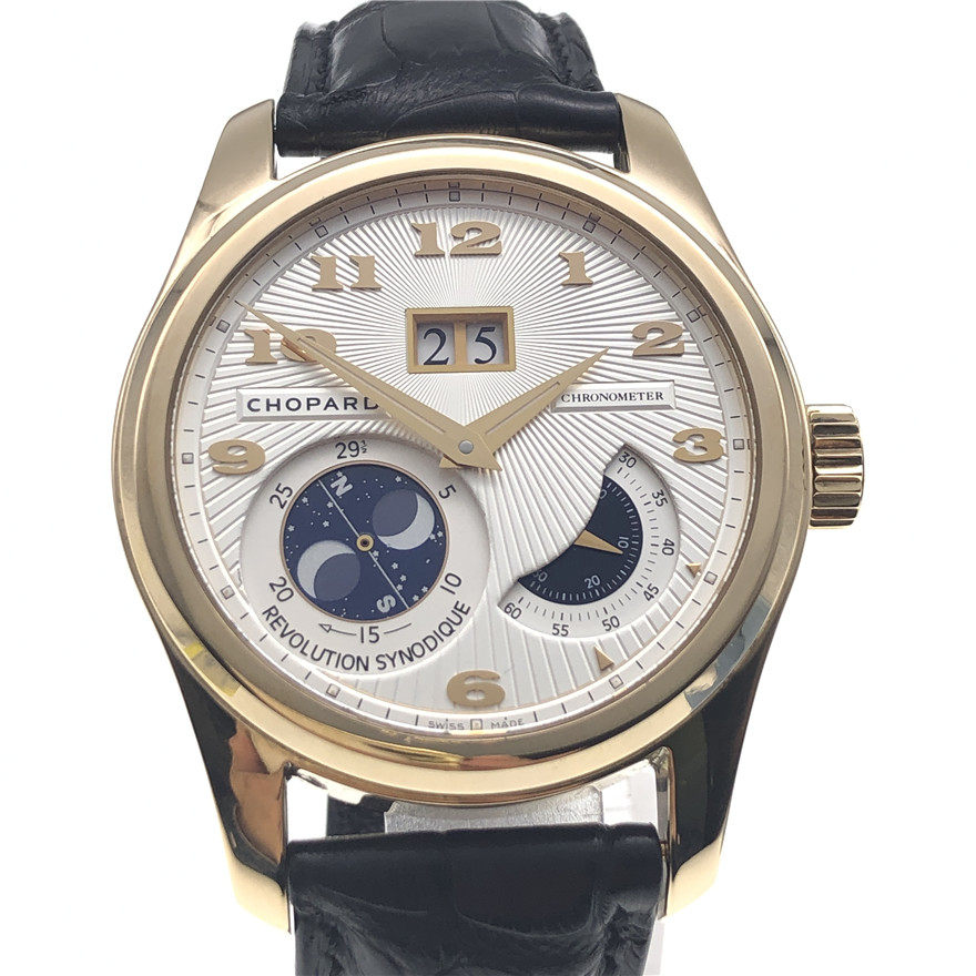 [无保留价][9.5新]瑞士萧邦18k玫瑰金限量款自动男表 161918-5002