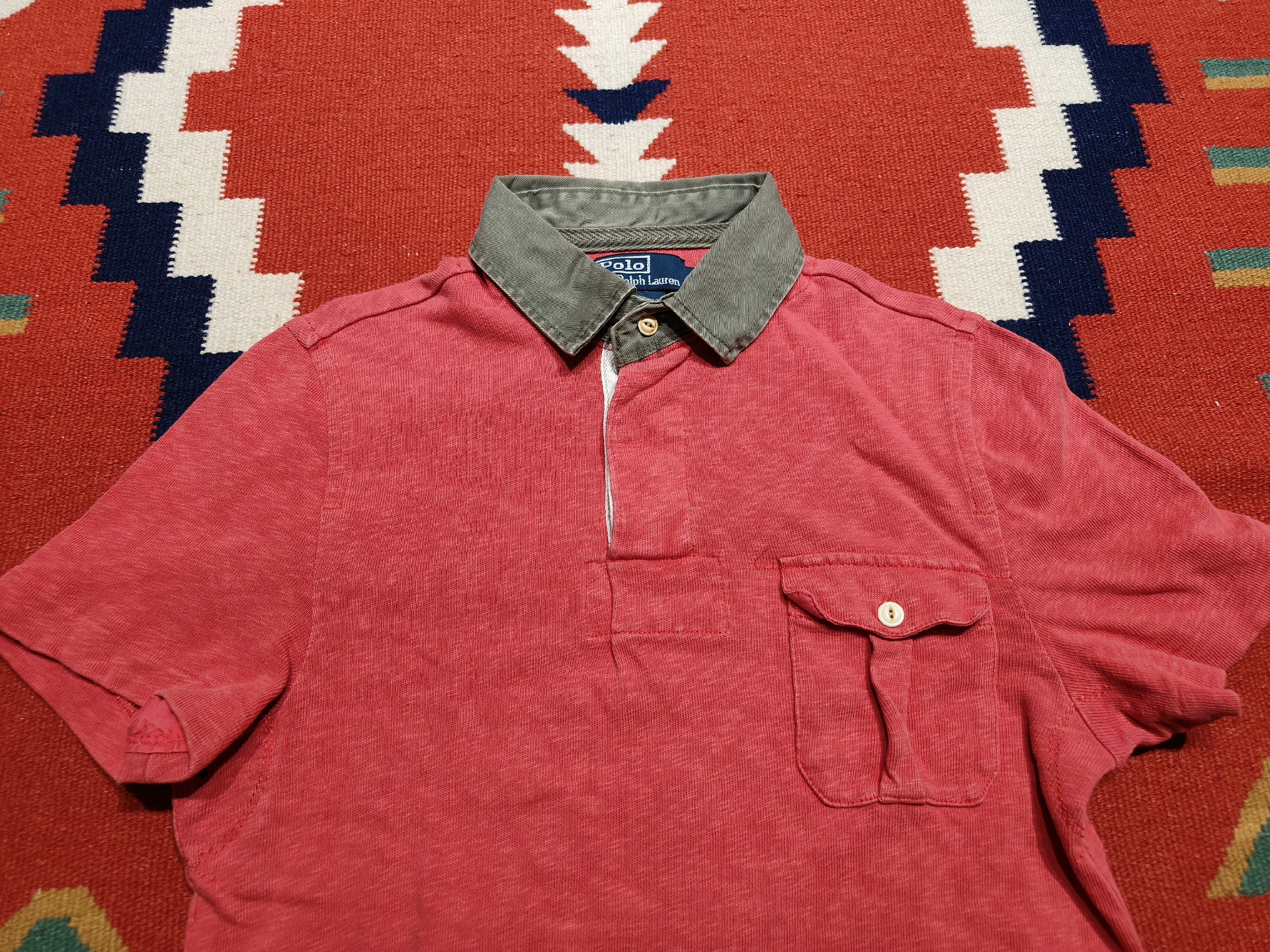 Ralph Lauren Military Short-Sleeve Polo — back