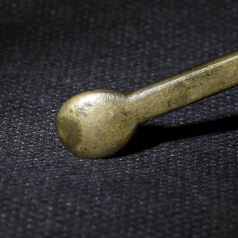 【鬼市】qd老铜文房水勺 古玩古董老物件 金槌宝成拍卖c1499