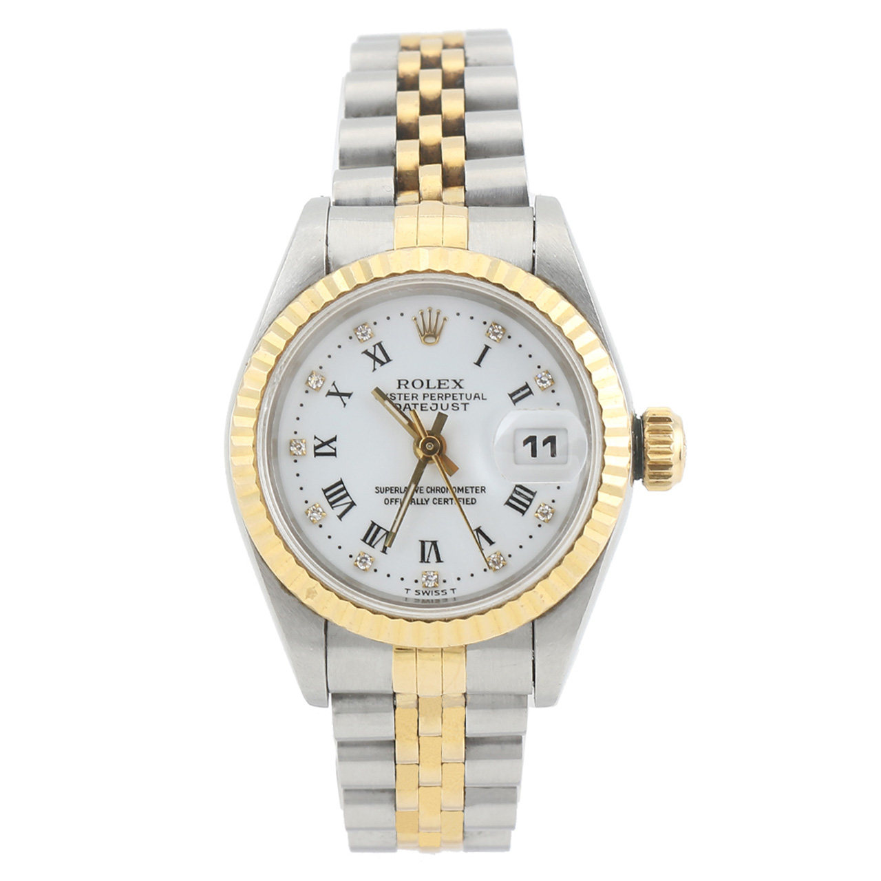 [即刻拍][9.5新]劳力士rolex日志型69173后镶钻自动机械女表a3217