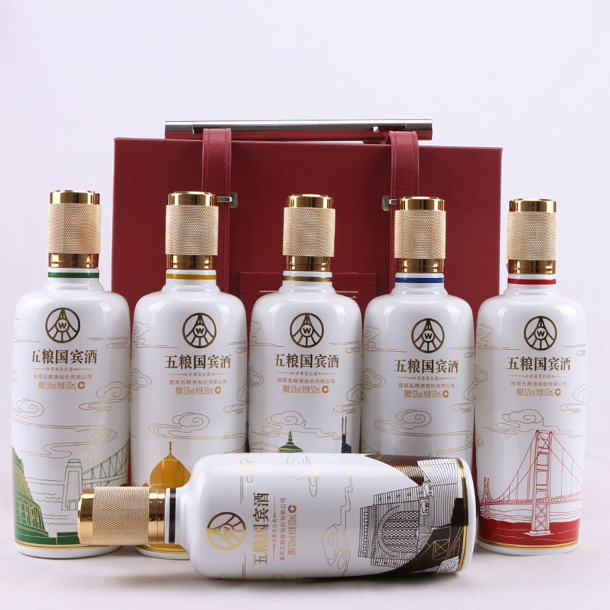 五粮液股份 五粮国宾酒 52度 500ml 1箱6瓶 16年拍卖【久通s】