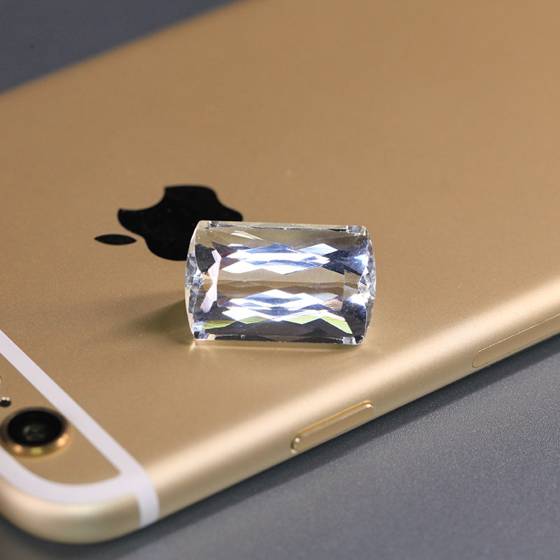 [嘉德]精品 晶莹剔透 16.66ct天然海蓝宝石 国检3391 裸石 d09 w