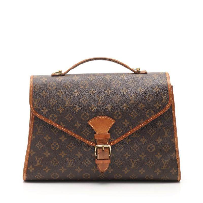 [9.0新]路易威登lv女士beverly老花单肩手提包pvc真皮茶色472288