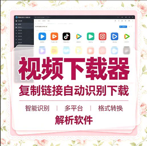 网页视频下载器自动识别链接支持B站等电脑版工具
