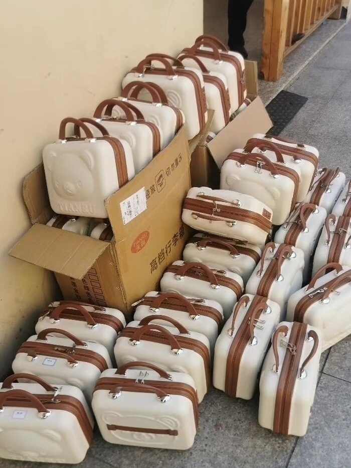 实体店不开了，剩下一批产品低价处理，网红款小熊旅行箱14寸密