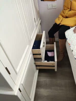 美式衣柜实木现代简约大衣橱小户型主卧家用卧室轻奢木质家具柜子