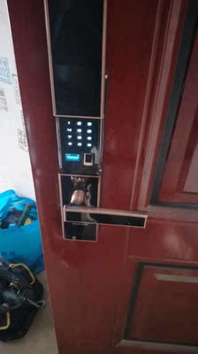 评测点评装修用三星指纹锁DR717怎么样，质量好不好呢？【点评吧】