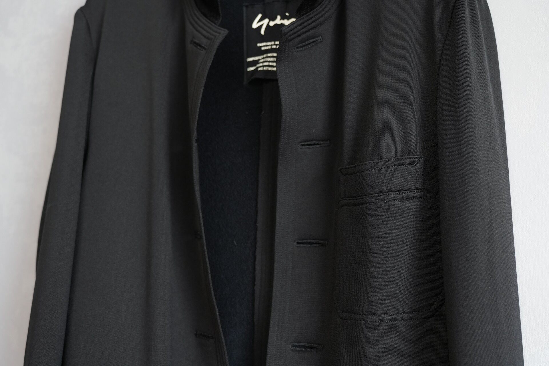 Yohji Yamamoto 09AW Buttonless Nylon Jacket — back