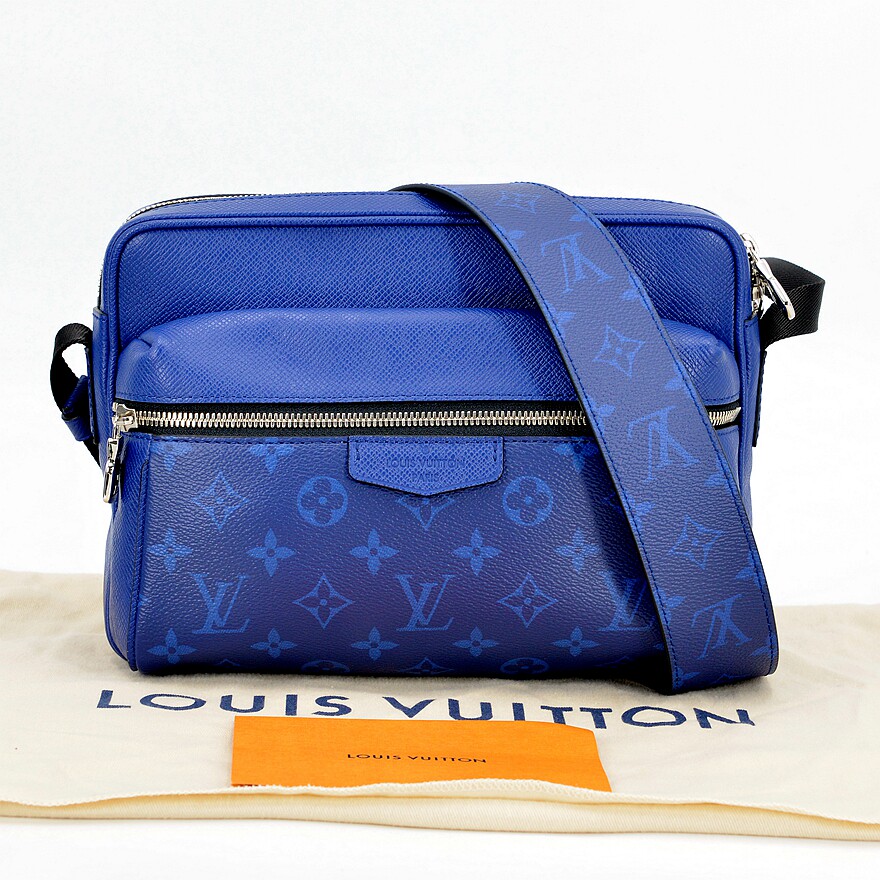 [未使用][中检]路易威登lv 2019新款蓝色老花邮差单肩斜挎男女包