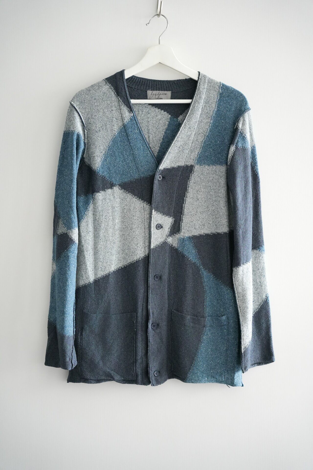 Yohji Yamamoto 12ss Geometric Silk Cardigan