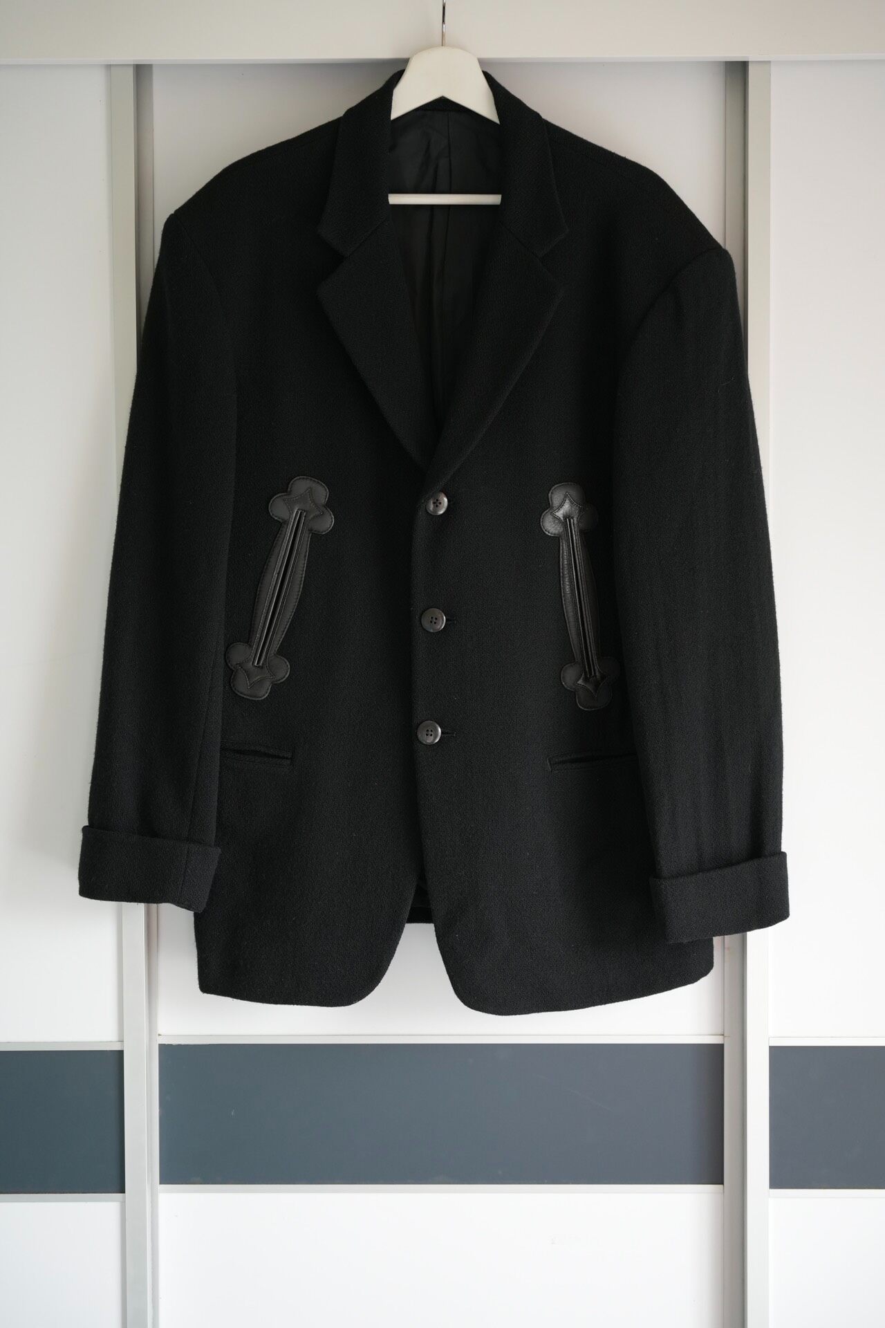 Yohji Yamamoto 88AW Leather Flower Suit