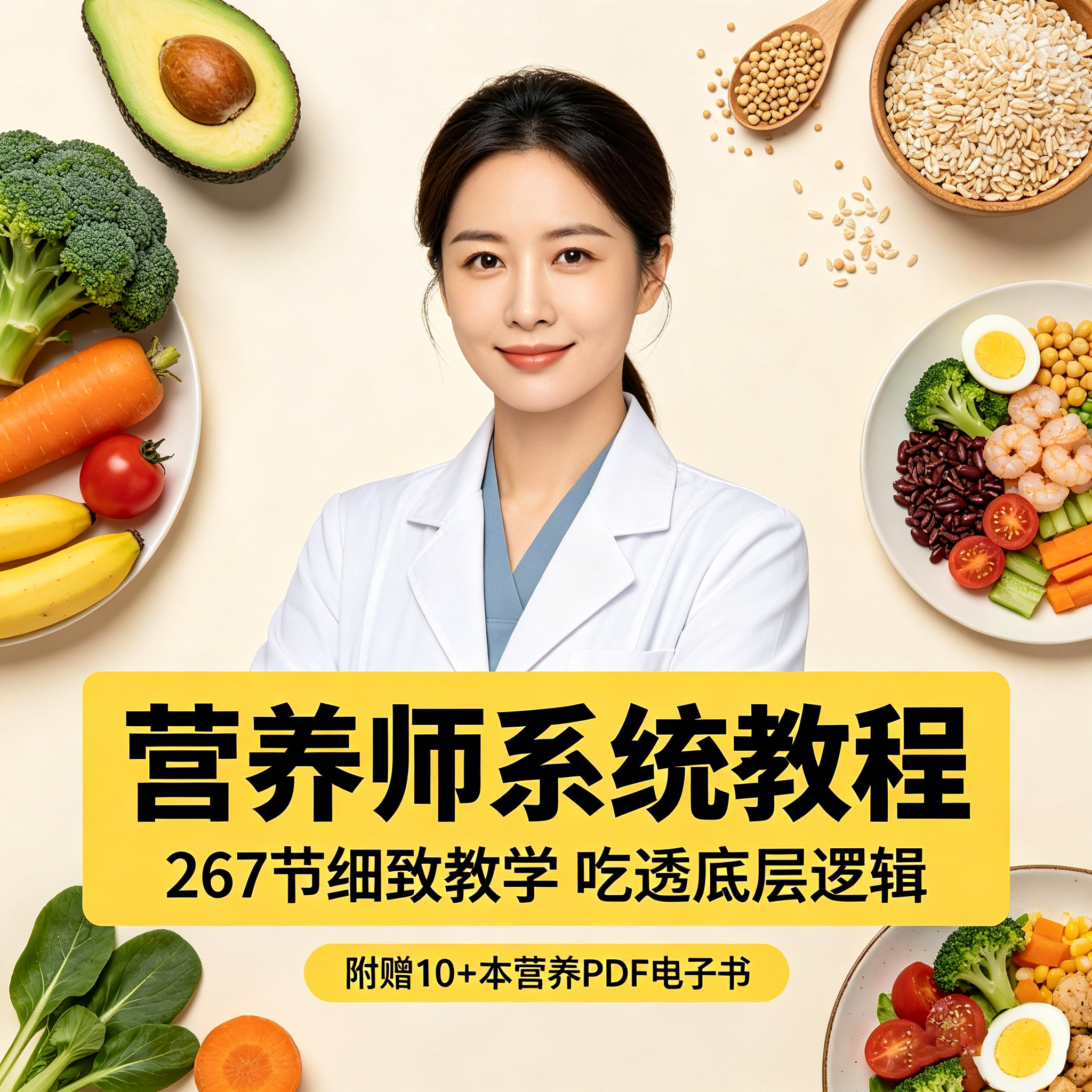 267 节营养师精细课程 从底层逻辑精讲 附赠资料合集