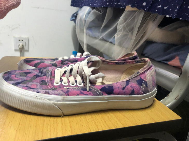 vans紫色印花aut鞋