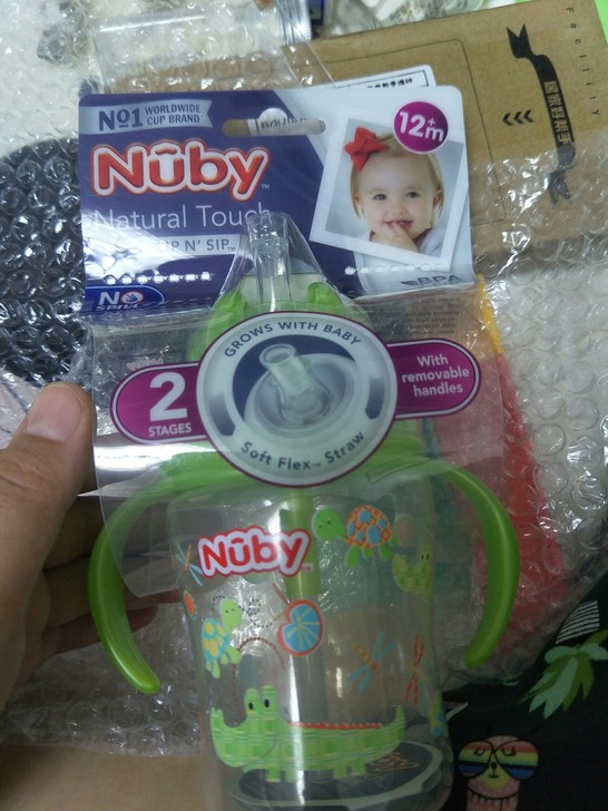 nuby（努比）Nuby努比儿童水杯自然乳感防渗漏弹跳