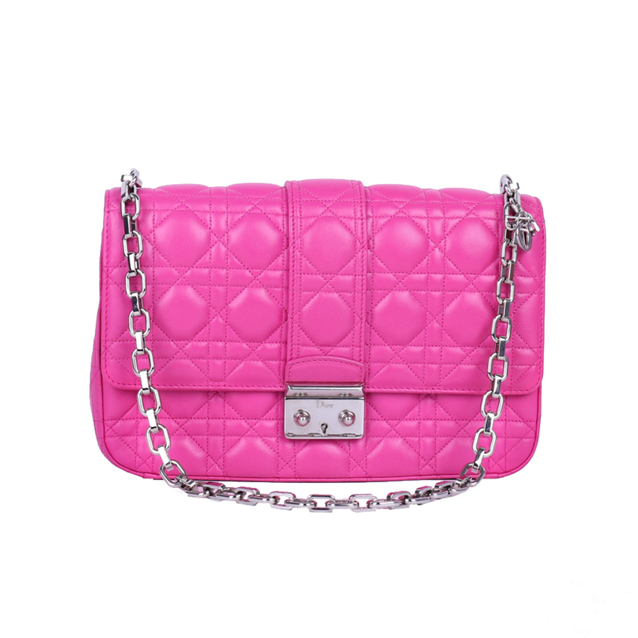 [公价15000][9.5新]迪奥dior女士miss玫粉色全皮单肩斜挎包