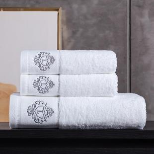 五星级酒店用全新高端纯棉白色加厚柔软吸水毛巾浴巾男女成人家用