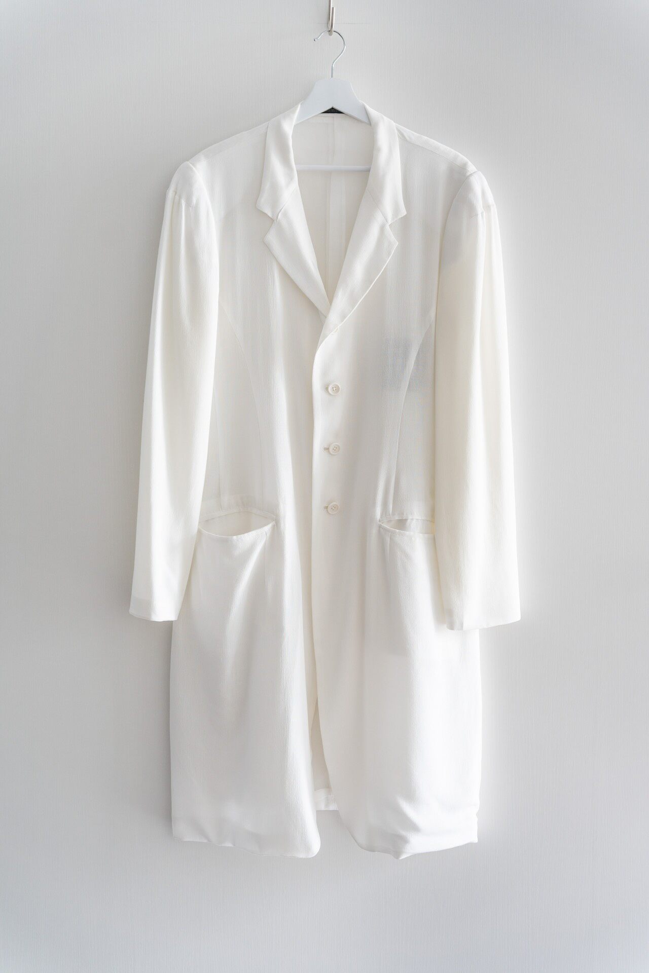 Yohji Yamamoto 97SS White Silk Coat
