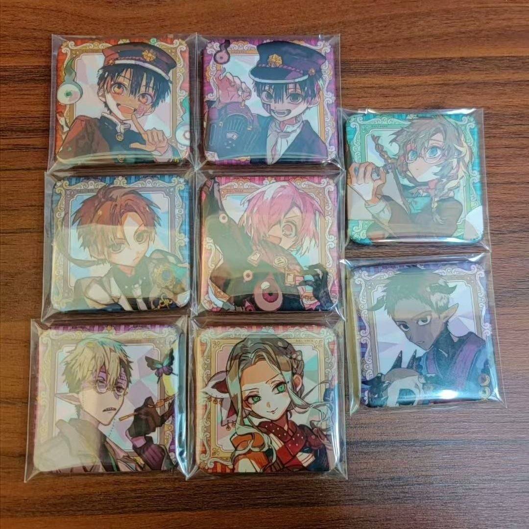 Japanese Goods - Toilet-Bound Hanako-kun - Hanako-kun - Mitsuba Seven Wonders Square Badge with Original Bag