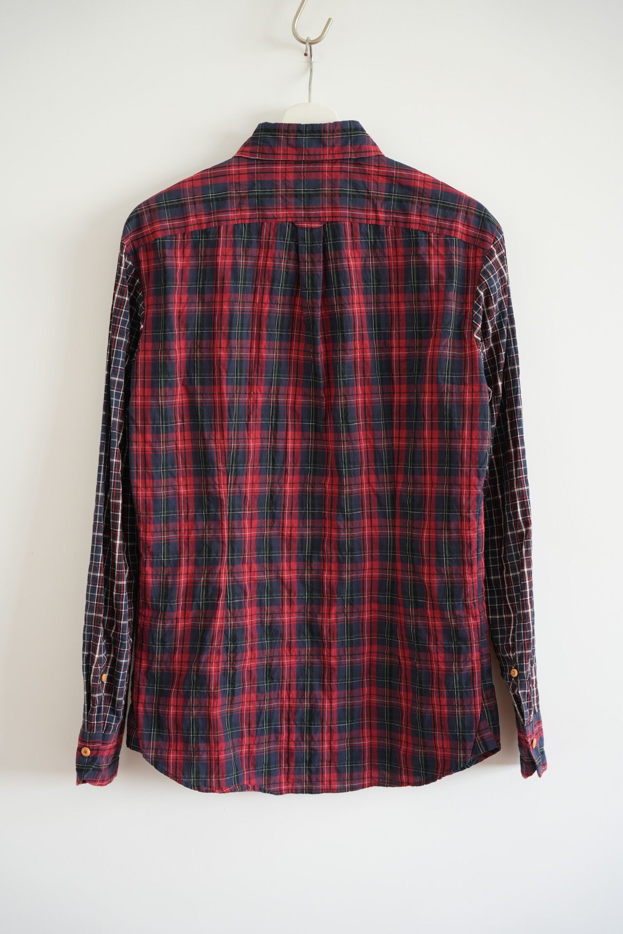Kolor Beacon 16ss Red Plaid Shirt — front