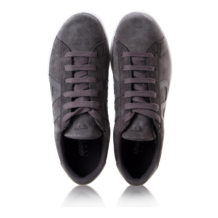 【9.9新】armani jeans/42码灰色男士休闲鞋未使用*z109