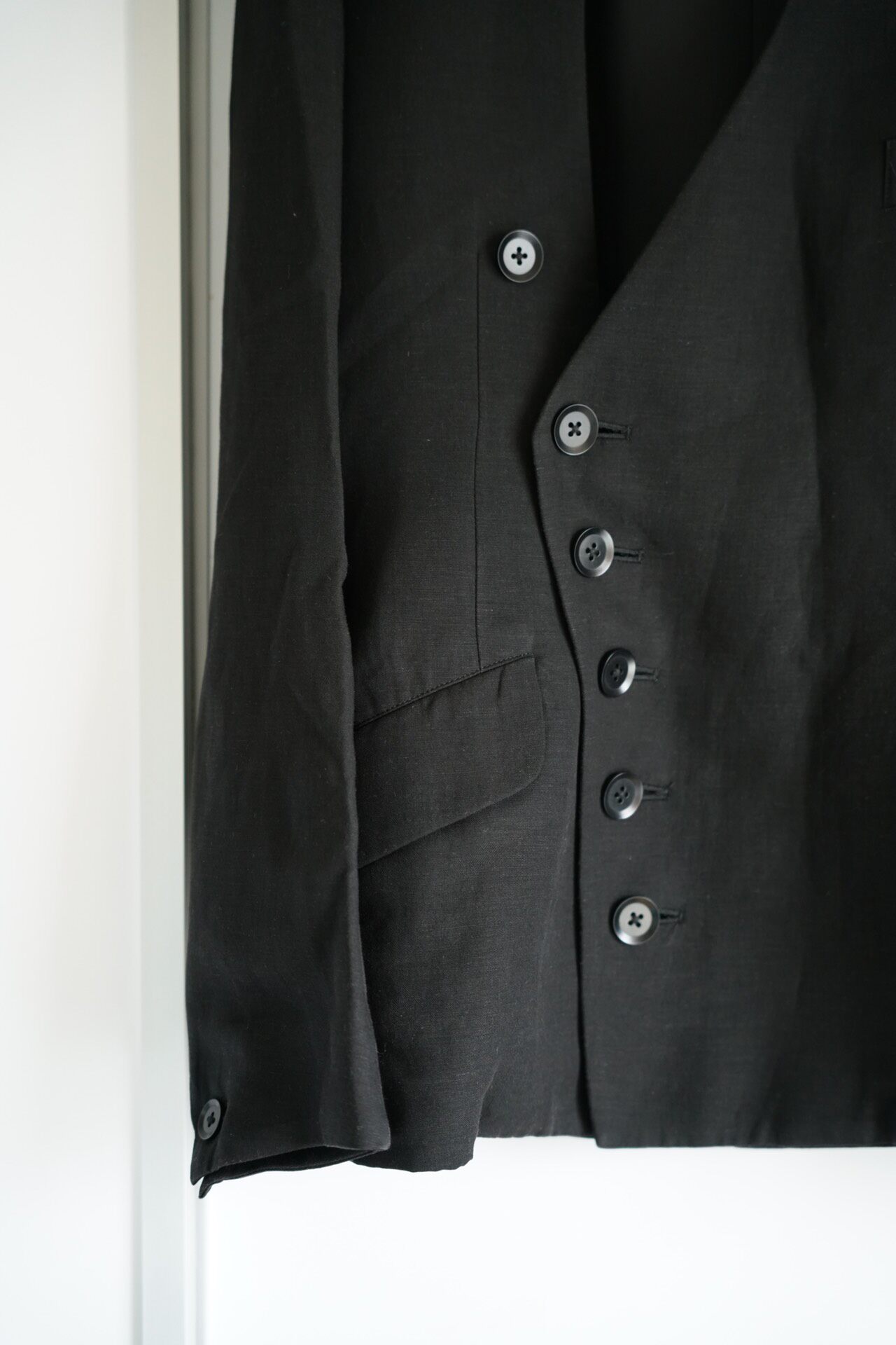 Yohji Yamamoto 15SS Collarless Robe Jacket — back