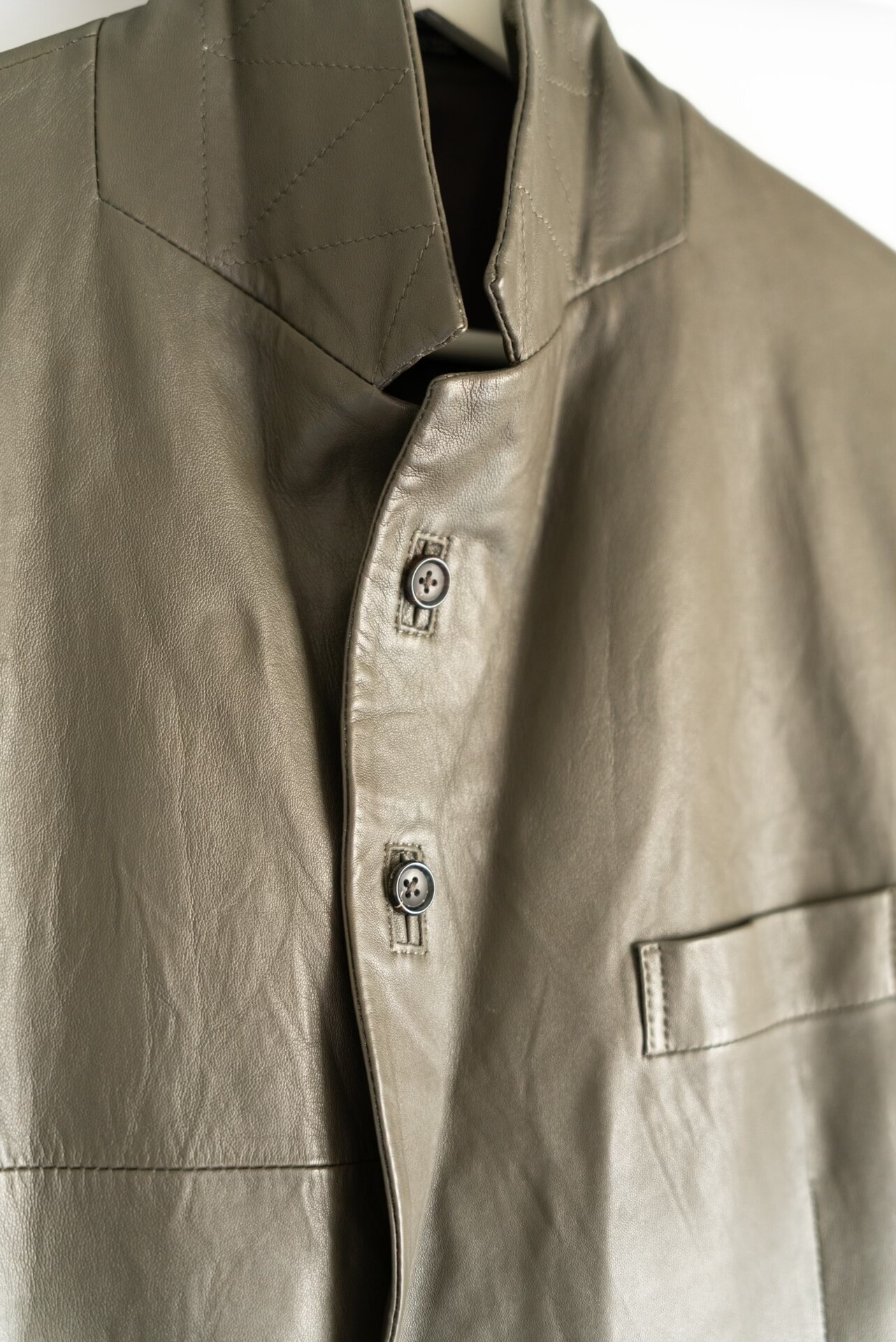 Yohji Yamamoto 12SS Leather Blazer — back