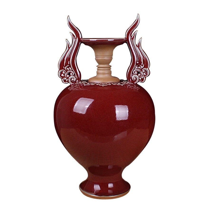 五大名窑 钧瓷《同心瓶》 国大师王建伟 原产地钧窑矿石釉精品