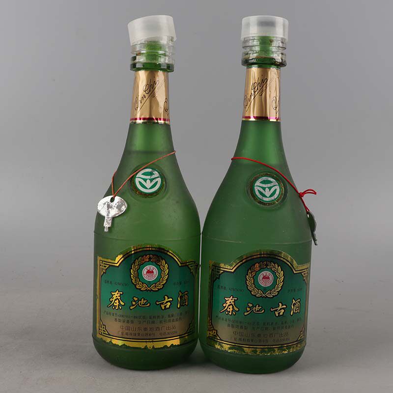 f【44.免保】1990年代 秦池古酒 42度 500ml 2瓶老酒拍卖