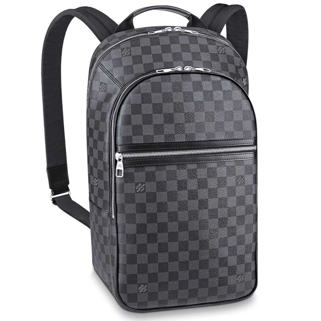 [9.8新]路易威登lv男士michael系列棋盘格双肩背包