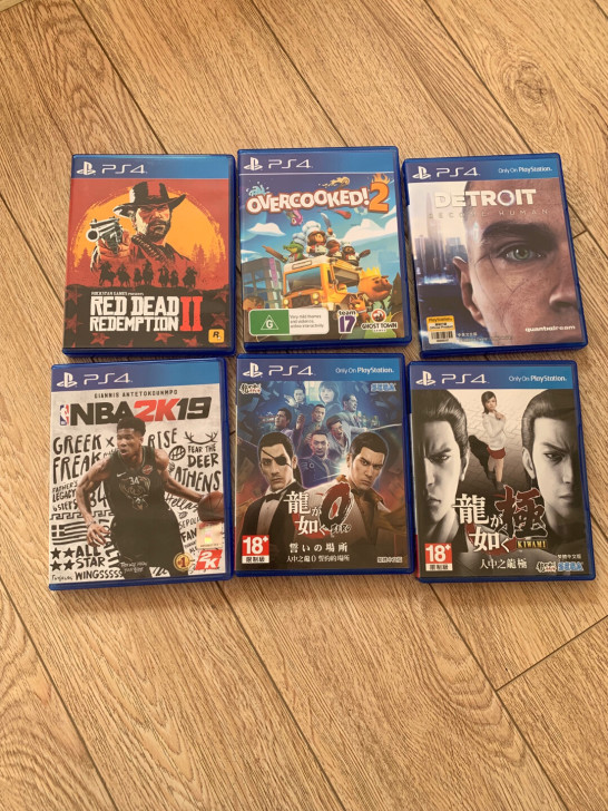 工作太忙，没空玩，出6张ps4游戏卡片，卡片都很新，需要的朋