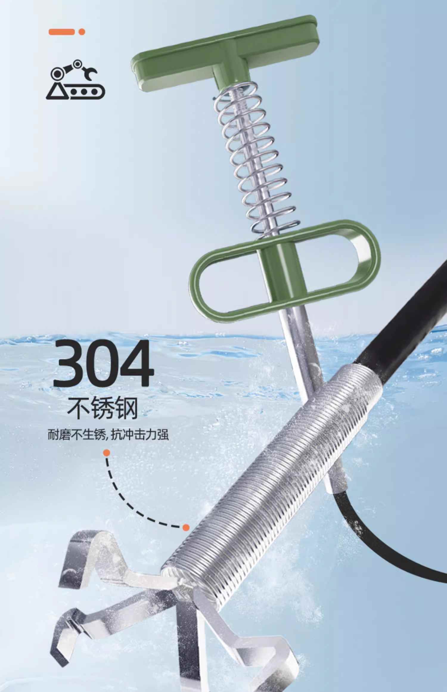 长夹子取物下水道伸缩抓异物器厕所管道疏通神器马桶夹垃圾的东西