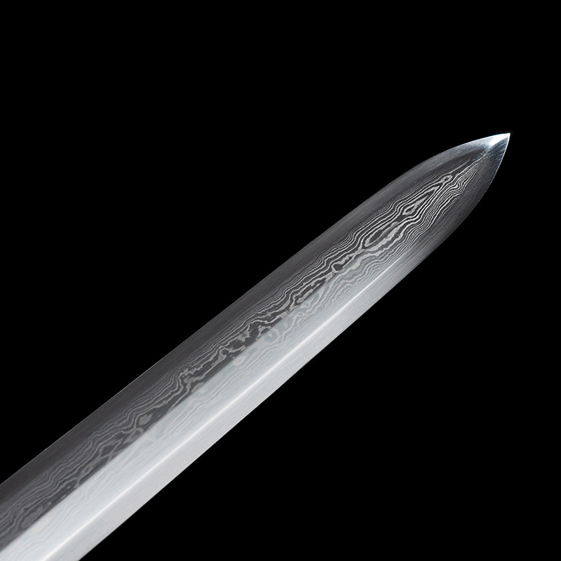 龙泉龙影刀剑宝剑《汉风八面汉剑》花纹钢送礼收藏未开刃