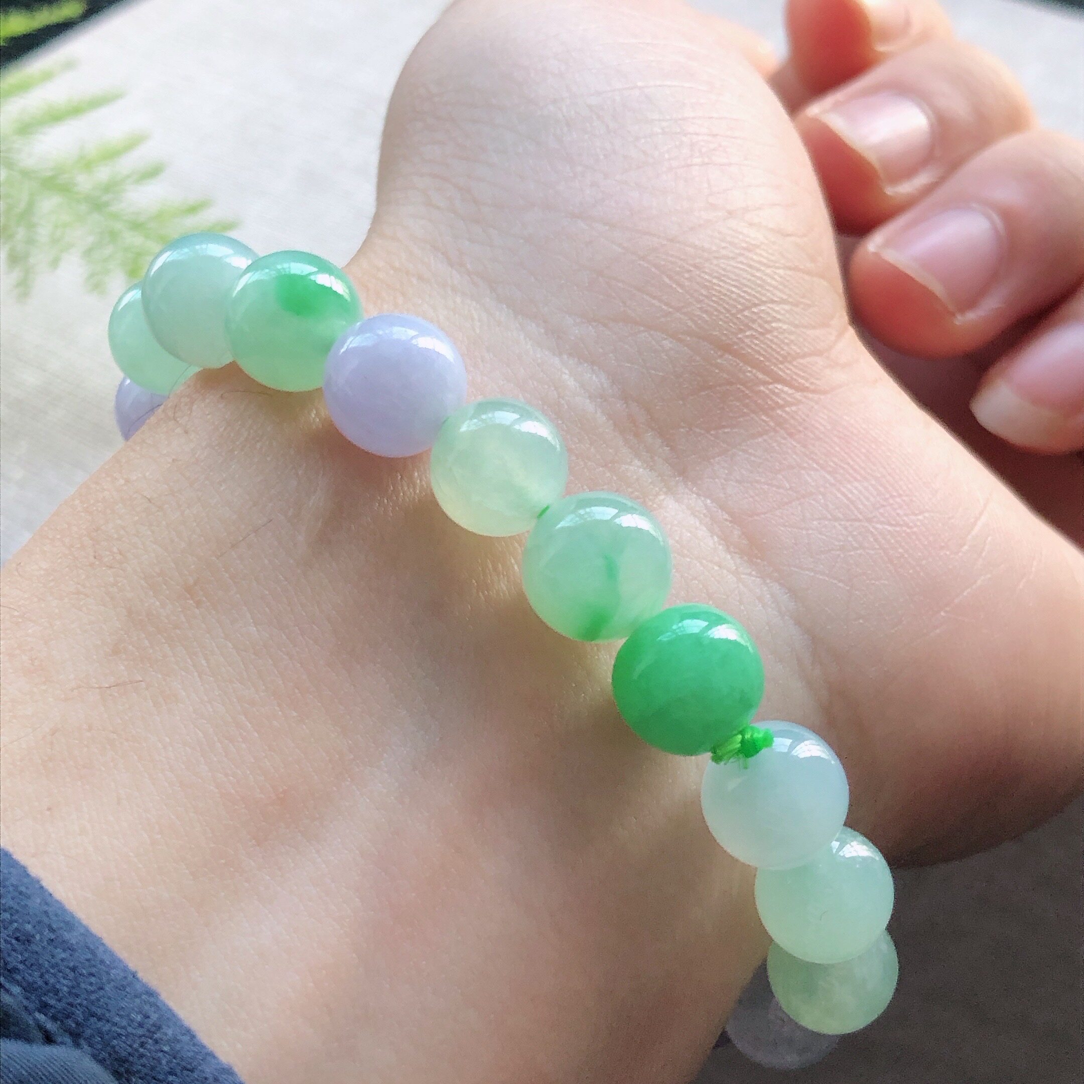 翡翠玉手链正品拍卖天然a货冰种手链手串 27.96g