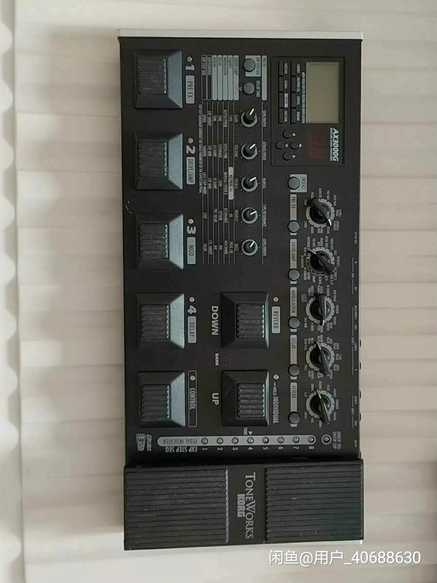 易普锋电吉他LES PAUL琴和korg—ax3000g效果