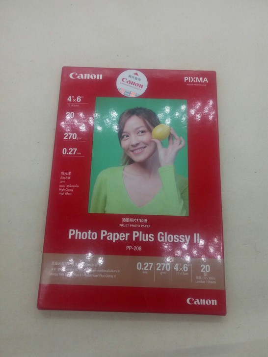 Canon/佳能原装PP-208喷墨打印机相纸6寸全新20张