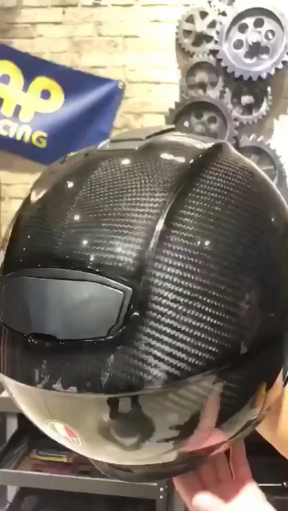 Agv碳纤维揭面盔