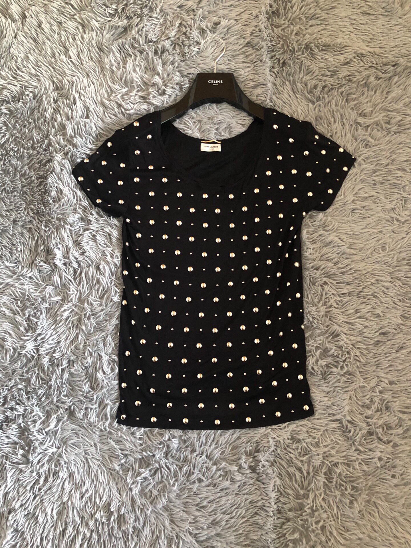 Saint Laurent Rivet Short-Sleeve T-Shirt