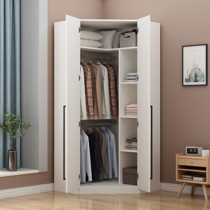 转角衣柜家用卧室90度墙角柜多功能角柜储物柜小户型置物柜可定制