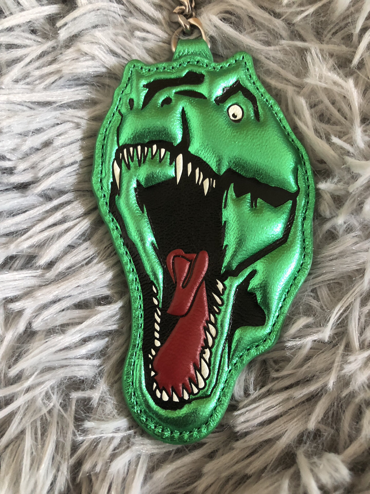 Saint Laurent 16SS T-Rex Keychain — front