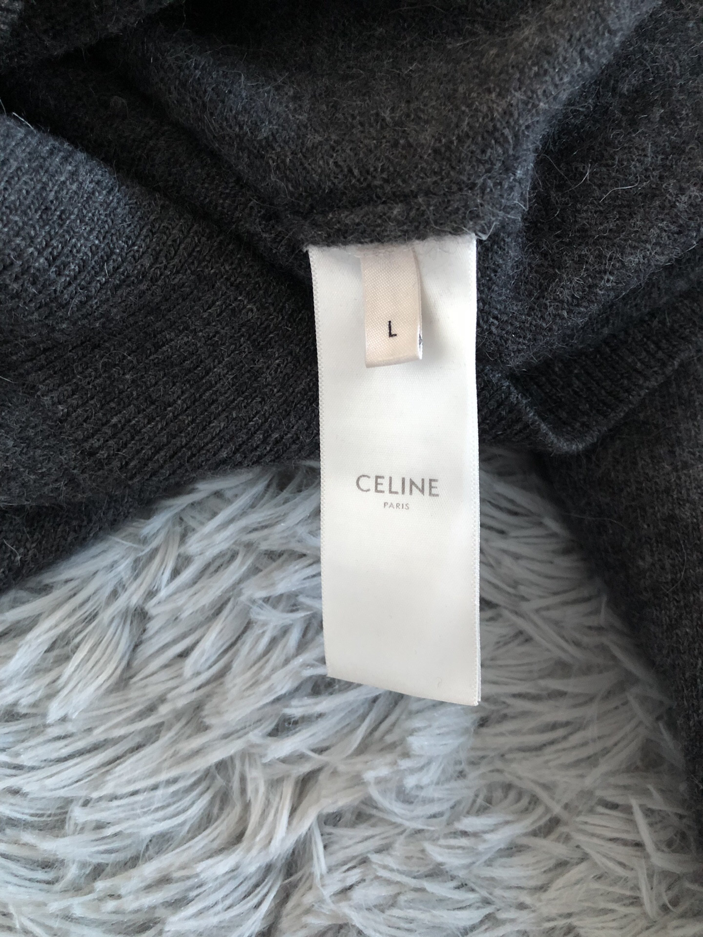 Celine Ruffled High Neck Sweater — back